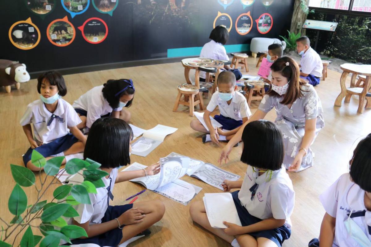 Students in the Tiger Learning Center